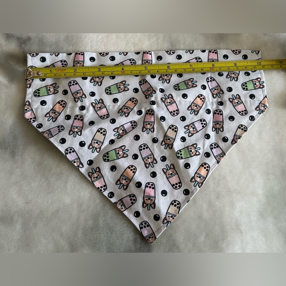 Corgi boba dog bandana NWOT
